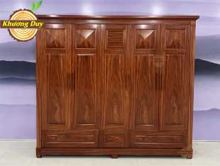 Tủ quần áo gỗ Cẩm Lai CC15